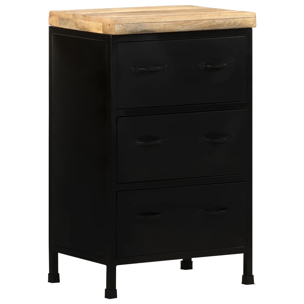 Credenza 47x35x76 cm in Legno di Mango Grezzo | homemem39