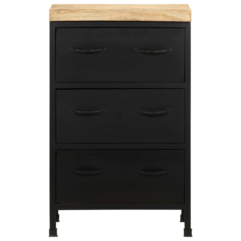 Credenza 47x35x76 cm in Legno di Mango Grezzo | homemem39