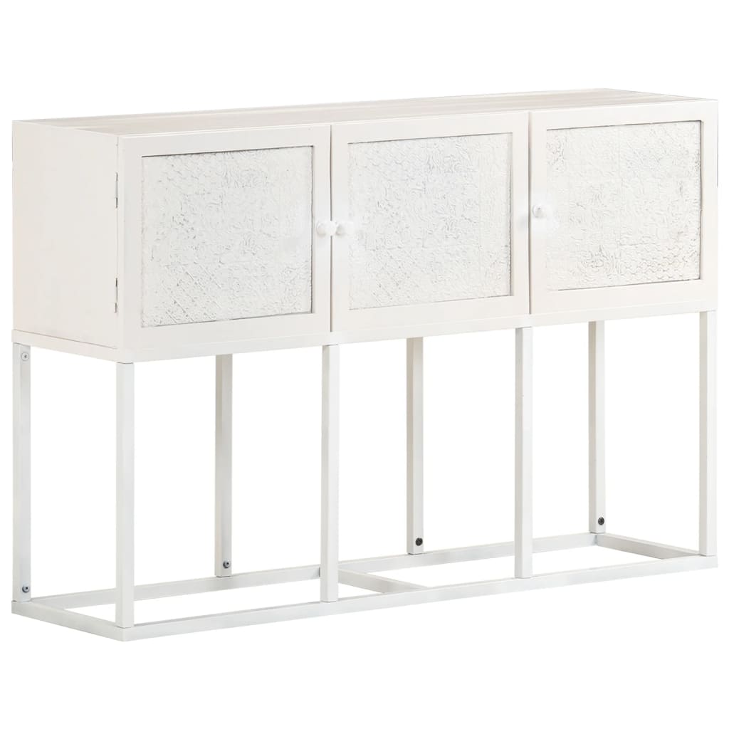 Credenza 115x30x76 cm in Legno Massello di Mango - homemem39