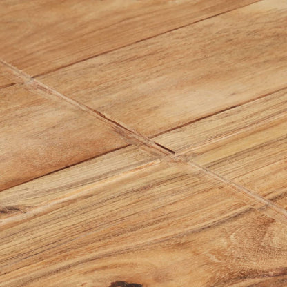 Tavolino da Salotto 80x80x28 cm in Legno Massello di Acacia | homemem39