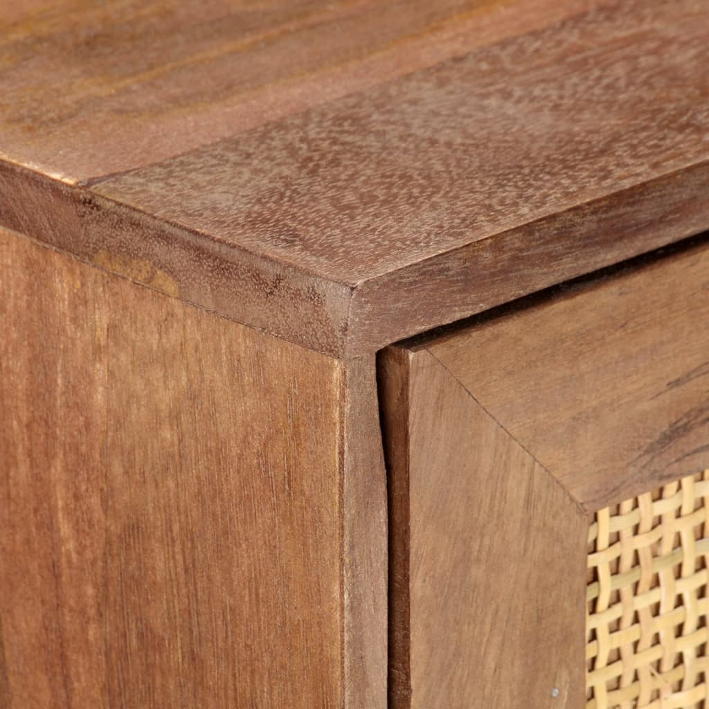 Credenza 61x35x76 cm in Legno Massello di Mango