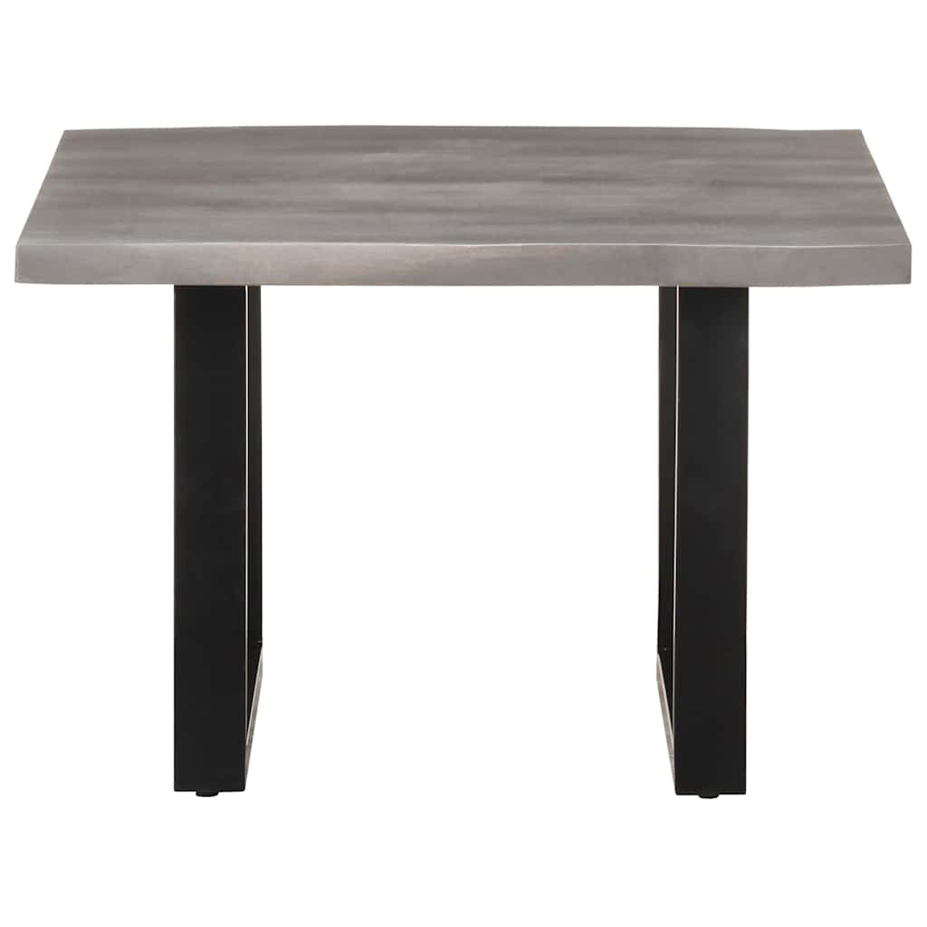 Tavolino da Salotto con Bordi Vivi 60x60x40 cm Massello Acacia | homemem39