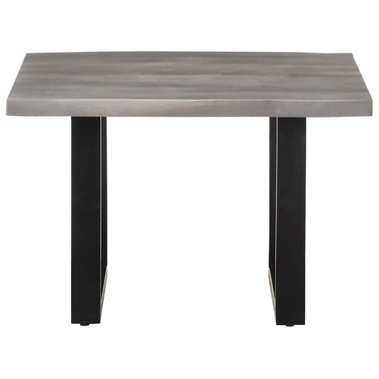 Tavolino da Salotto con Bordi Vivi 60x60x40 cm Massello Acacia | homemem39