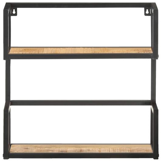 Scaffale a Muro 80x20x60 cm in Legno di Mango Grezzo | homemem39