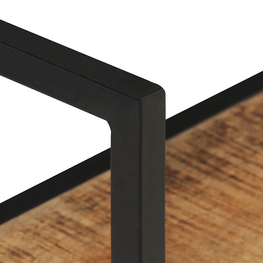 Scaffale a Muro 80x20x60 cm in Legno di Mango Grezzo | homemem39