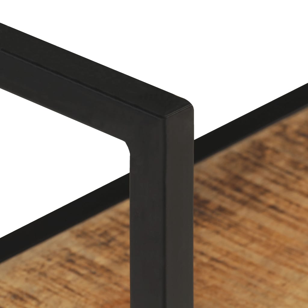 Scaffale a Muro 60x20x85 cm in Legno di Mango Grezzo | homemem39