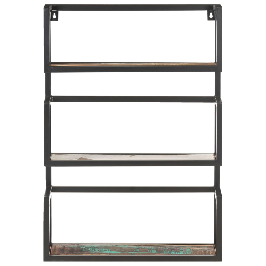 Scaffale a Muro 60x20x85 cm in Legno Massello di Recupero | homemem39