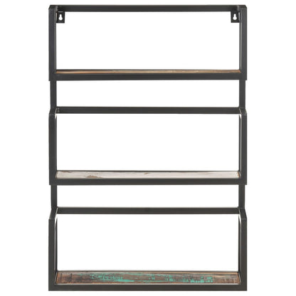 Scaffale a Muro 60x20x85 cm in Legno Massello di Recupero | homemem39