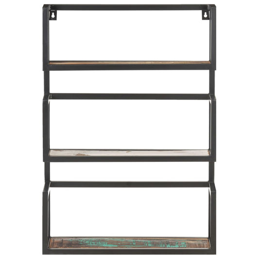 Scaffale a Muro 60x20x85 cm in Legno Massello di Recupero | homemem39