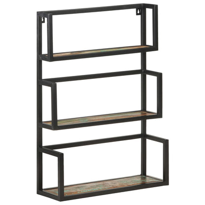 Scaffale a Muro 60x20x85 cm in Legno Massello di Recupero | homemem39