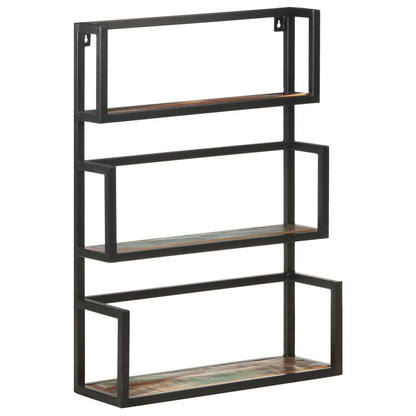 Scaffale a Muro 60x20x85 cm in Legno Massello di Recupero | homemem39