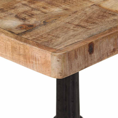 Tavolino da Bistrot 60x60x77 cm in Legno di Mango Grezzo | homemem39