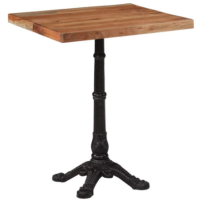 Tavolo da Bistrot 60x60x76 cm in Legno Massello di Acacia