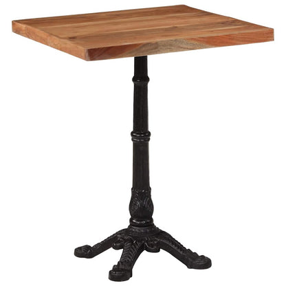 Tavolo da Bistrot 60x60x76 cm in Legno Massello di Acacia
