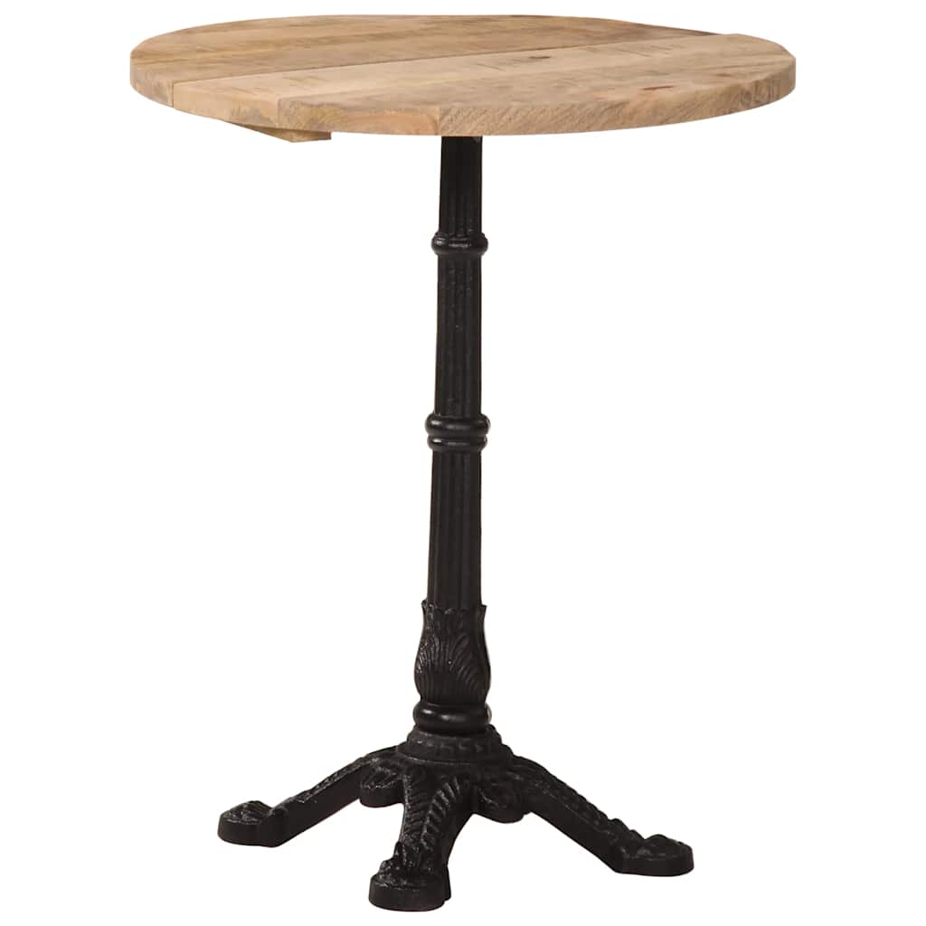 Tavolino da Bistrot Ø60x76 cm in Legno di Mango Grezzo | homemem39