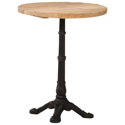 Tavolino da Bistrot Ø60x76 cm in Legno di Mango Grezzo | homemem39