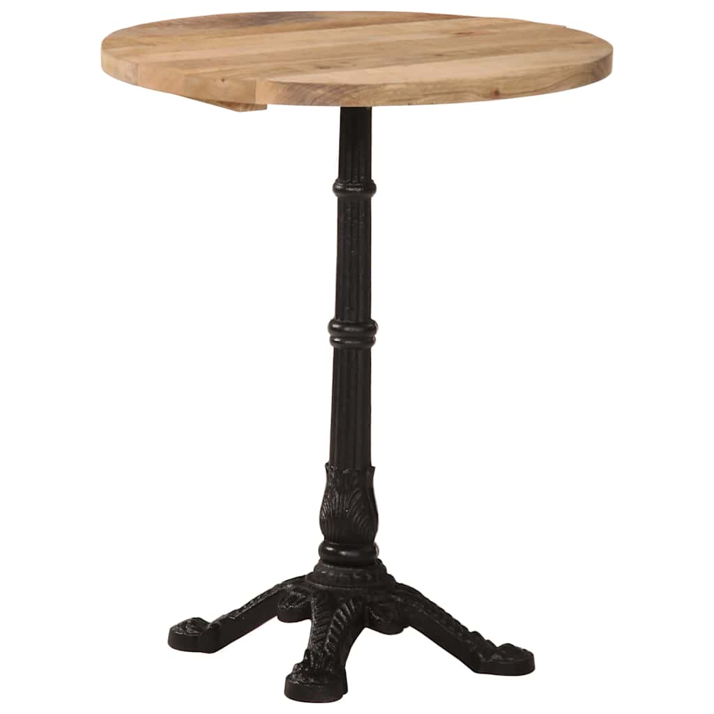 Tavolino da Bistrot Ø60x76 cm in Legno di Mango Grezzo | homemem39