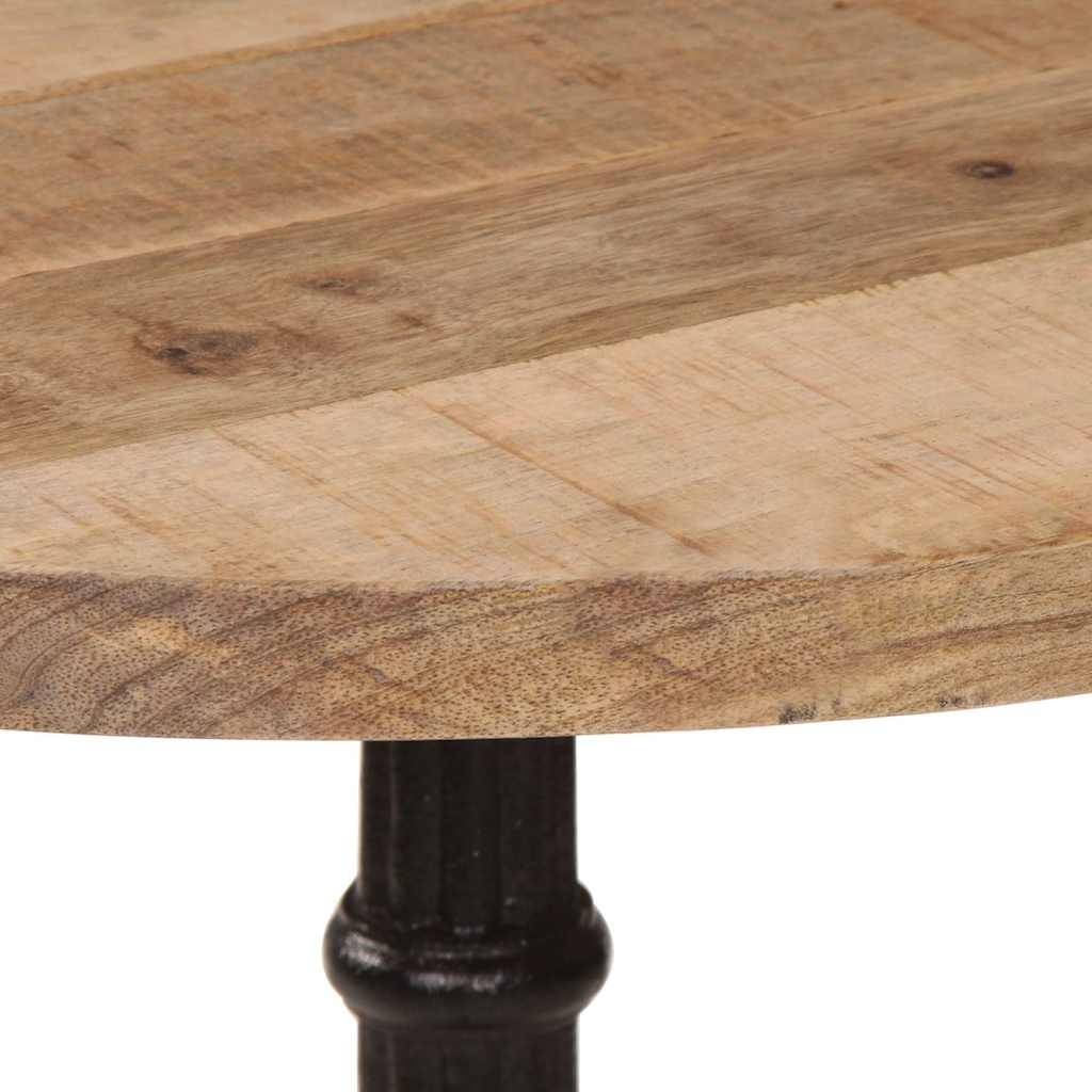 Tavolino da Bistrot Ø60x76 cm in Legno di Mango Grezzo | homemem39