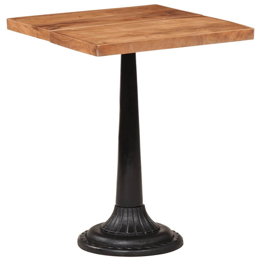 Tavolo da Bistrot 60x60x76 cm in Legno Massello di Acacia