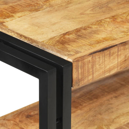 Tavolo Consolle 90x30x75 cm in Legno di Mango Grezzo - homemem39