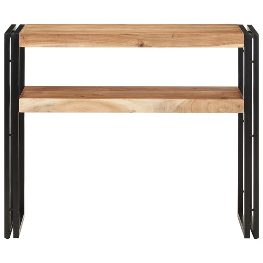 Tavolo Consolle 90x30x75 cm in Legno Massello di Acacia | homemem39