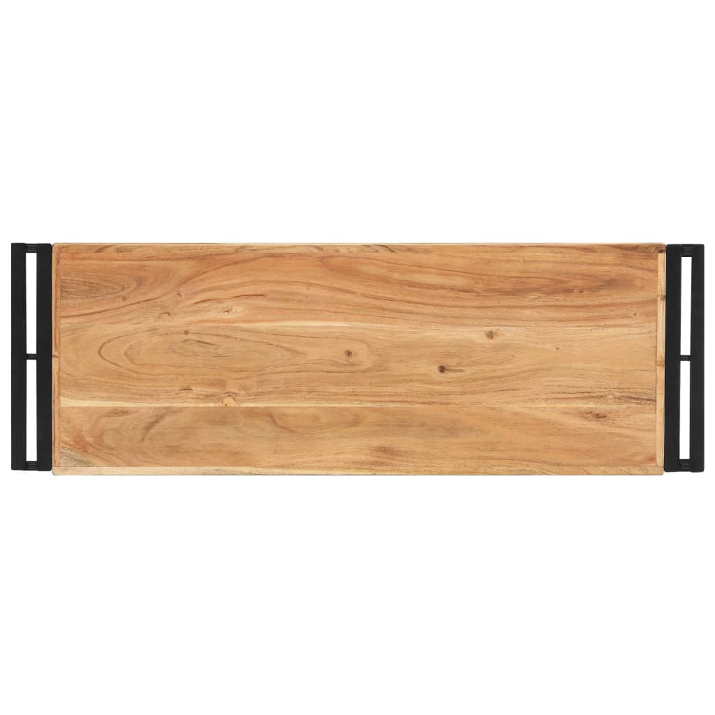Tavolo Consolle 90x30x75 cm in Legno Massello di Acacia | homemem39