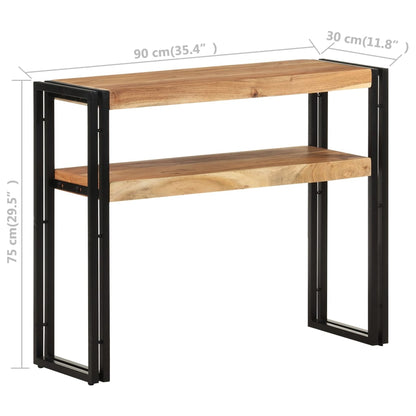 Tavolo Consolle 90x30x75 cm in Legno Massello di Acacia | homemem39