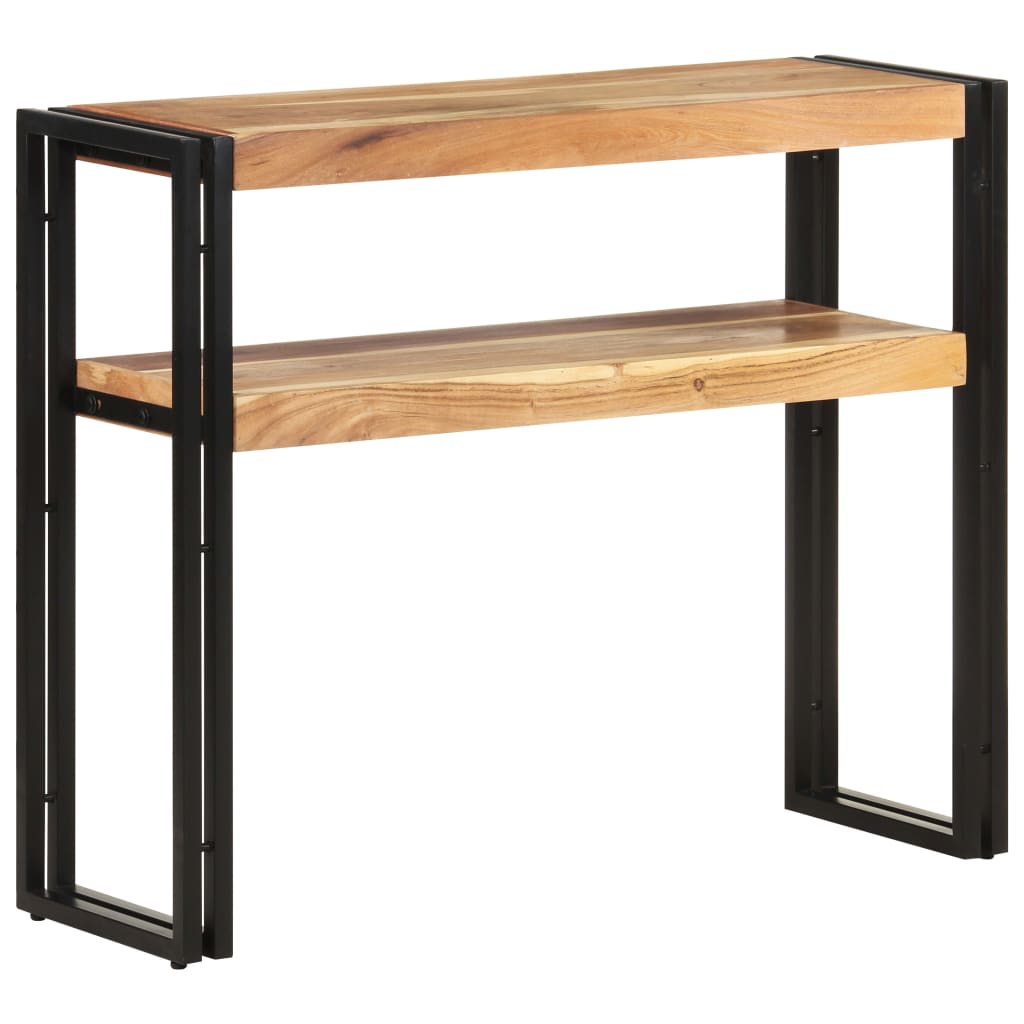 Tavolo Consolle 90x30x75 cm in Legno Massello di Acacia - homemem39