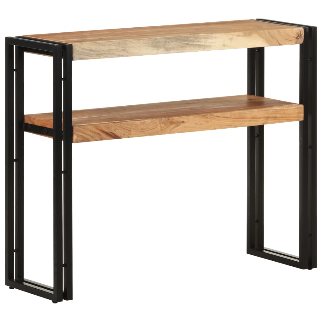 Tavolo Consolle 90x30x75 cm in Legno Massello di Acacia - homemem39