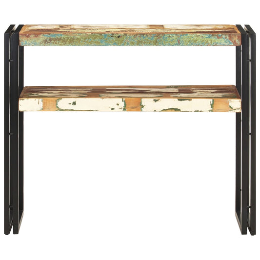 Tavolo Consolle 90x30x75 cm in Legno Massello di Recupero - homemem39
