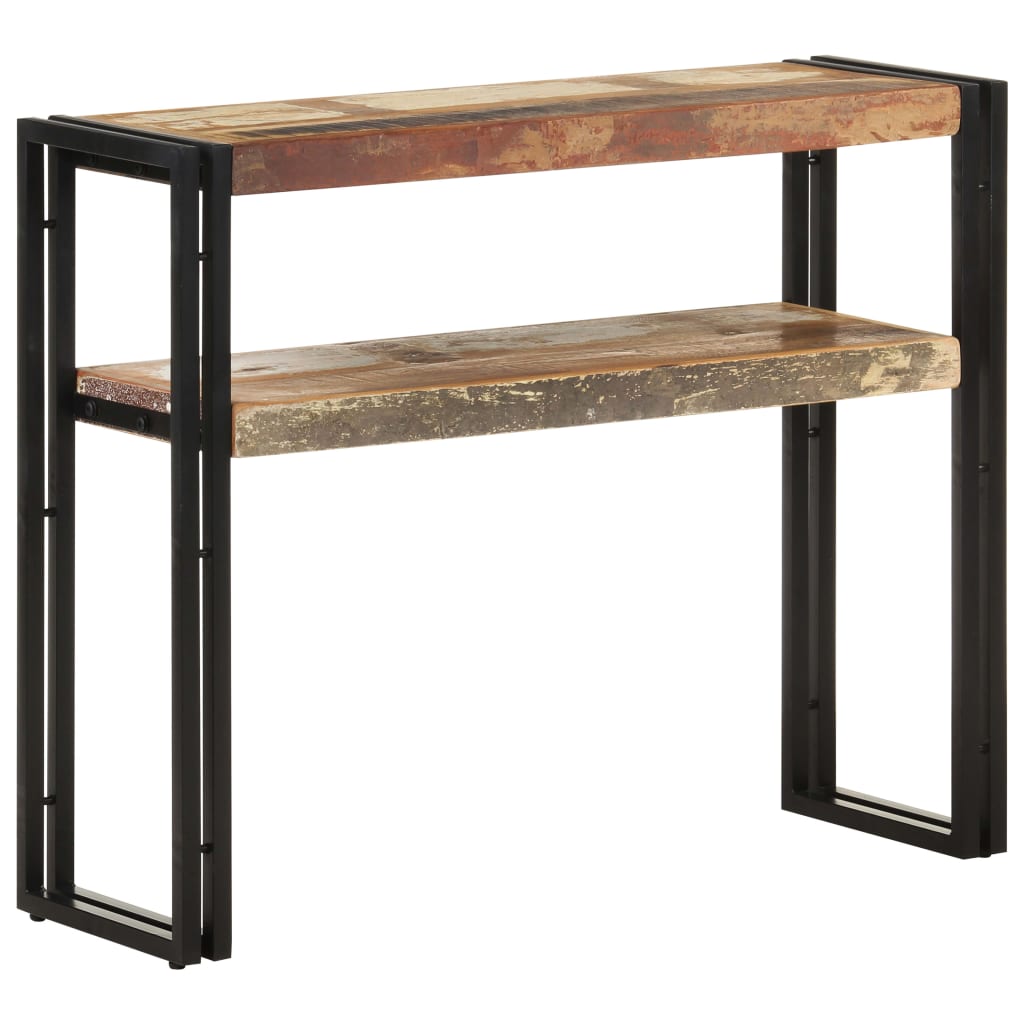 Tavolo Consolle 90x30x75 cm in Legno Massello di Recupero - homemem39