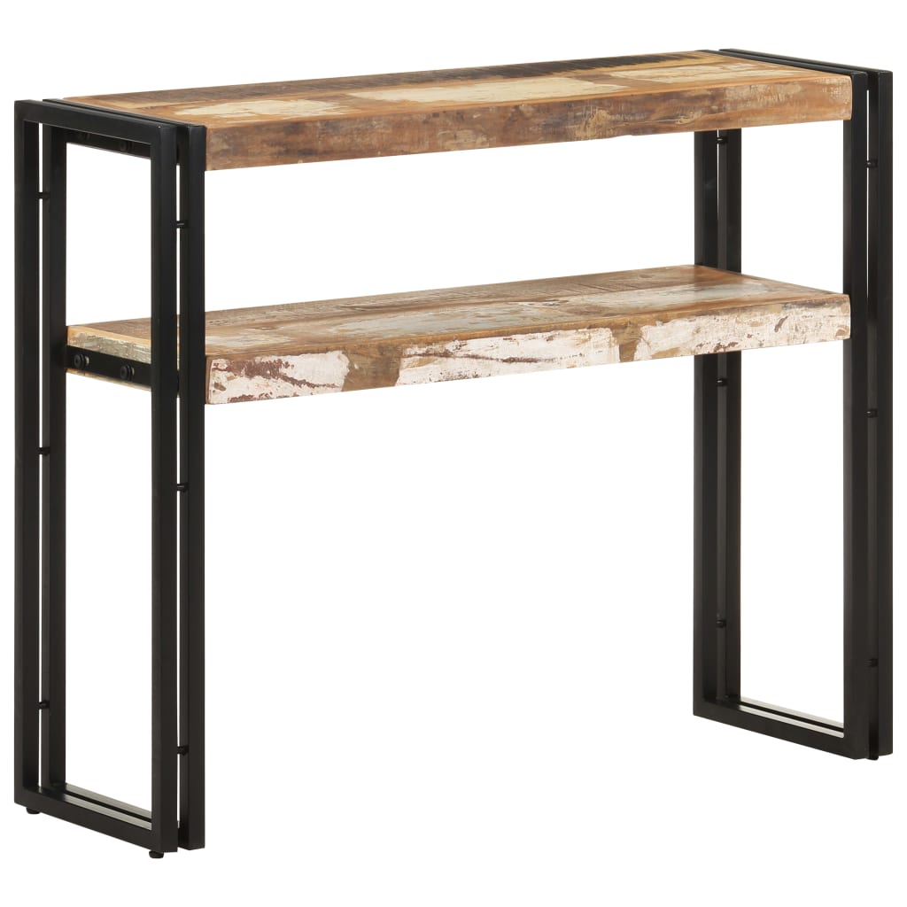 Tavolo Consolle 90x30x75 cm in Legno Massello di Recupero - homemem39
