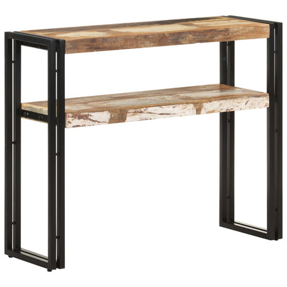 Tavolo Consolle 90x30x75 cm in Legno Massello di Recupero - homemem39