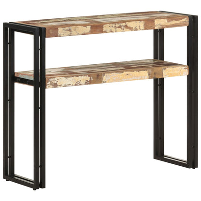 Tavolo Consolle 90x30x75 cm in Legno Massello di Recupero - homemem39