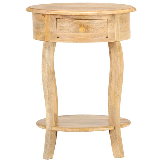 Tavolino da Salotto 37x37x61 cm in Legno Massello di Mango - homemem39