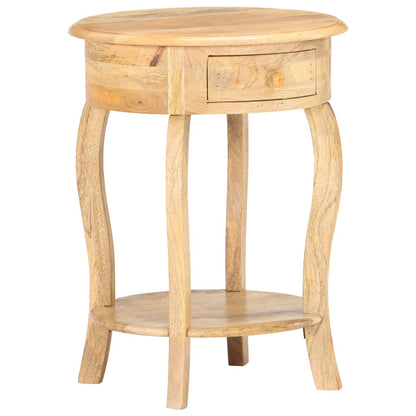 Tavolino da Salotto 37x37x61 cm in Legno Massello di Mango - homemem39