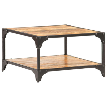 Tavolino da Salotto 60x60x35 cm in Legno Massello di Mango | homemem39