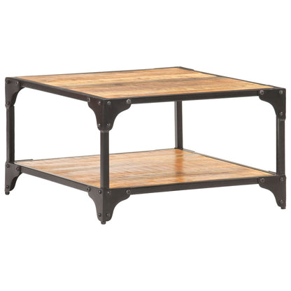 Tavolino da Salotto 60x60x35 cm in Legno Massello di Mango | homemem39