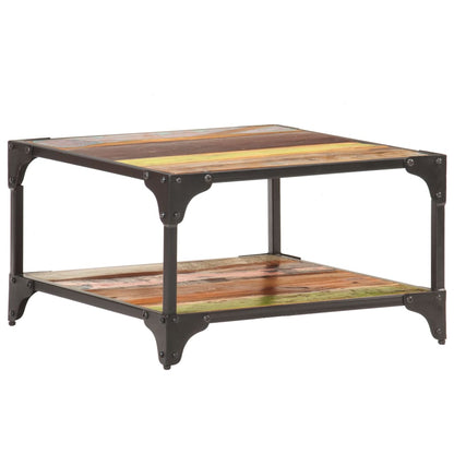 Tavolino da Salotto 60x60x35 cm in Legno Massello di Recupero | homemem39