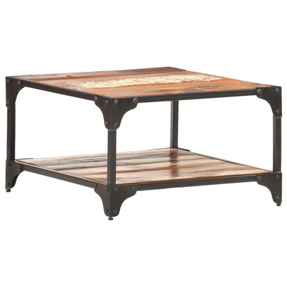Tavolino da Salotto 60x60x35 cm in Legno Massello di Recupero | homemem39