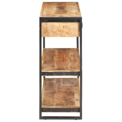 Credenza 120x30x75 cm in Legno Massello di Mango Grezzo - homemem39