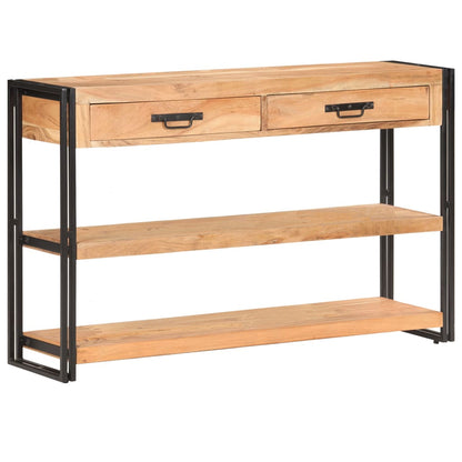 Credenza 120x30x75 cm in Legno Massello di Acacia - homemem39