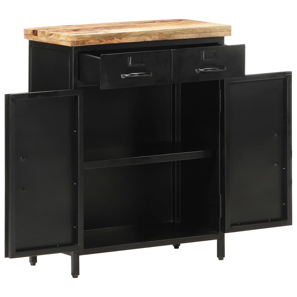 Credenza 60x30x76 cm in Legno di Mango Grezzo | homemem39