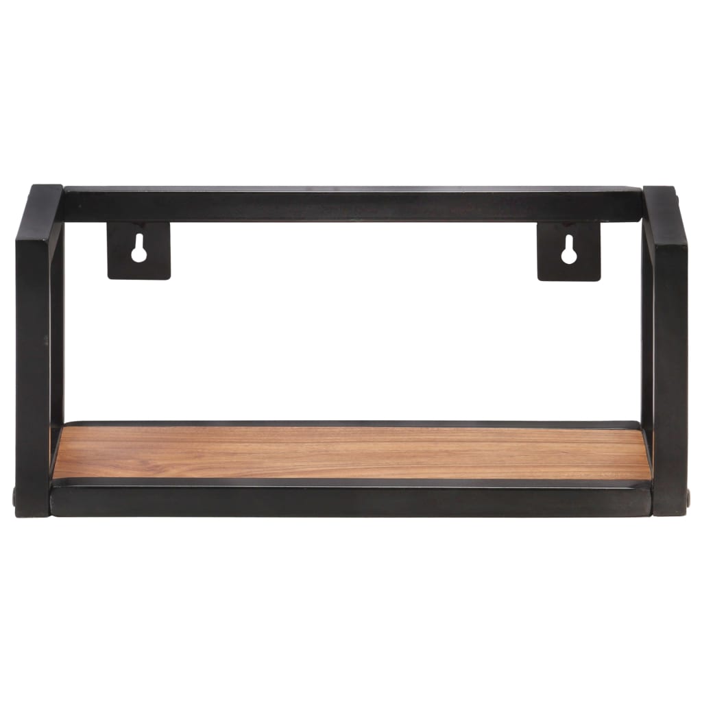 Mensole a Muro 2 pz 40 cm in Legno Massello di Acacia | homemem39