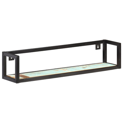 Mensole a Muro 2 pz 80 cm in Legno Massello di Recupero | homemem39