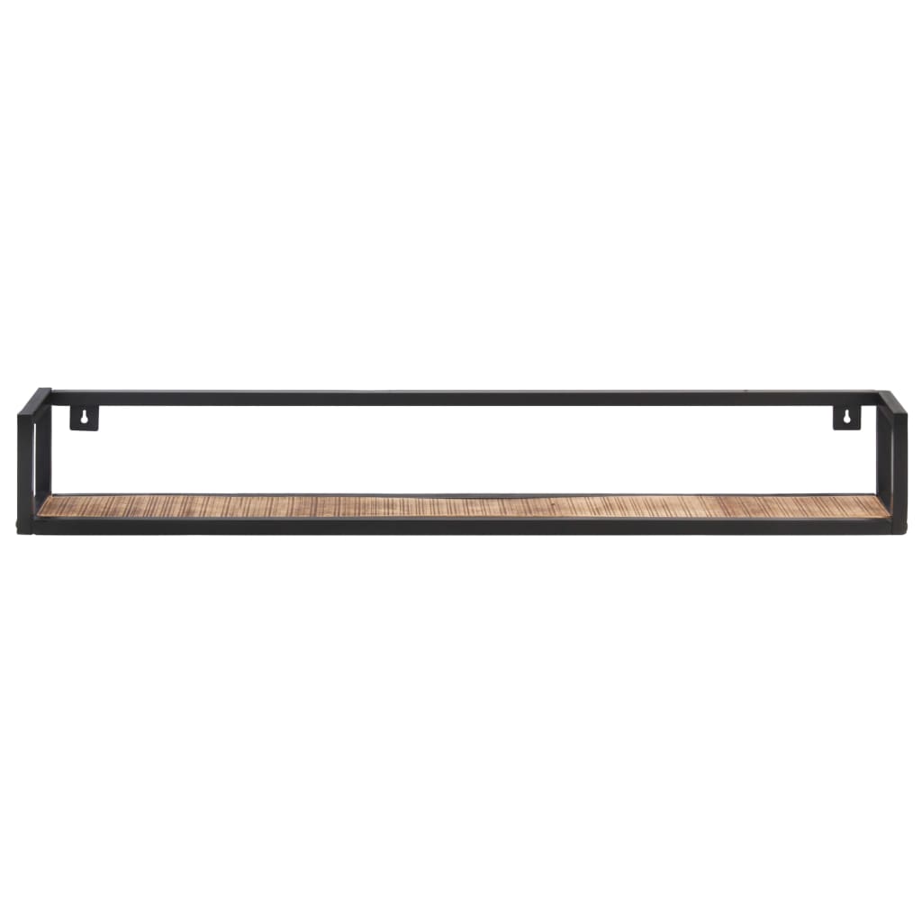 Mensole a Muro 2 pz 120 cm in Legno di Mango Grezzo | homemem39