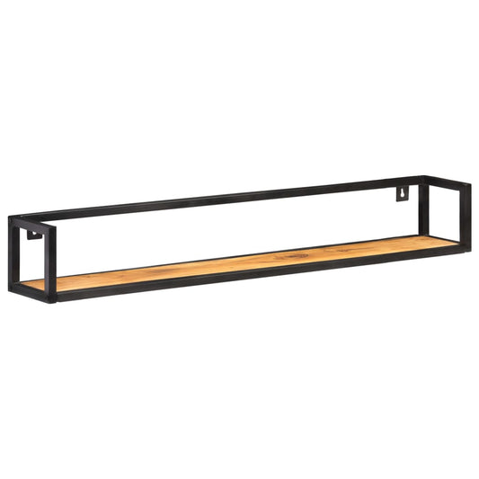 Mensole a Muro 2 pz 120 cm in Legno Massello di Acacia | homemem39