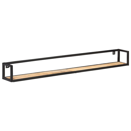 Mensole a Muro 2 pz 160 cm in Legno di Mango Grezzo | homemem39