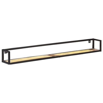 Mensole a Muro 2 pz 160 cm in Legno Massello di Recupero | homemem39