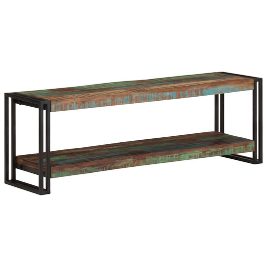 Mobile Porta TV 120x30x40 cm in Legno Massello di Recupero - homemem39